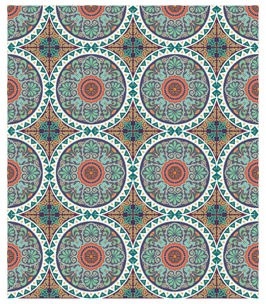 decorativo arabesco y ornamental mandala antecedentes conjunto aislado vector