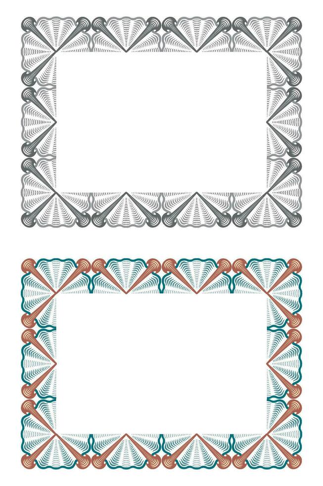 Hand drawn horizontal banners set with retro style ribbons decoration elements isolated vector illustration