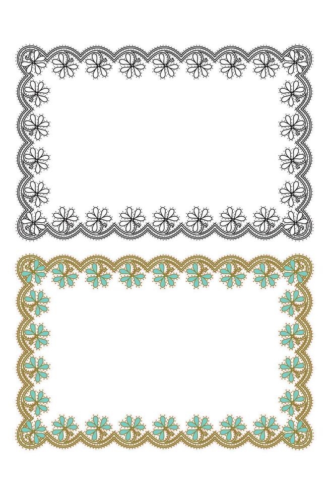 Hand drawn horizontal banners set with retro style ribbons decoration elements isolated vector illustration
