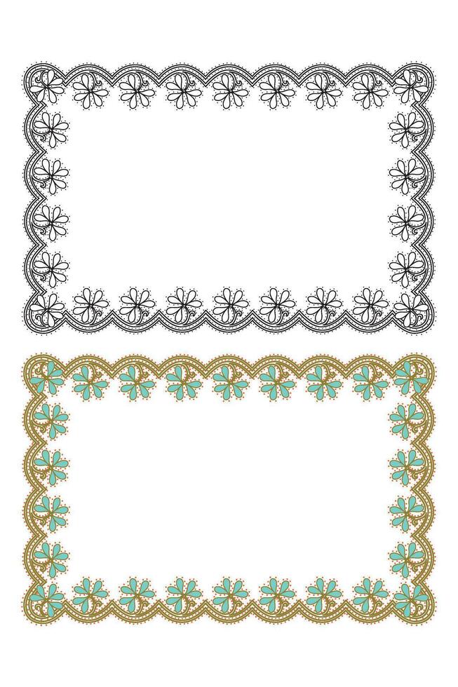 Hand drawn horizontal banners set with retro style ribbons decoration elements isolated vector illustration