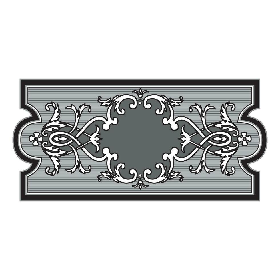 Vintage floral classic calligraphic retro vignette scroll frames ornamental design elements black set isolated vector