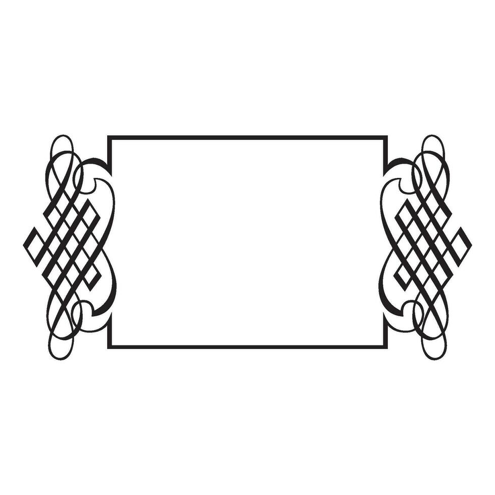 Vintage forged floral classic calligraphic retro vignette scroll frames ornamental design elements black set isolated vector