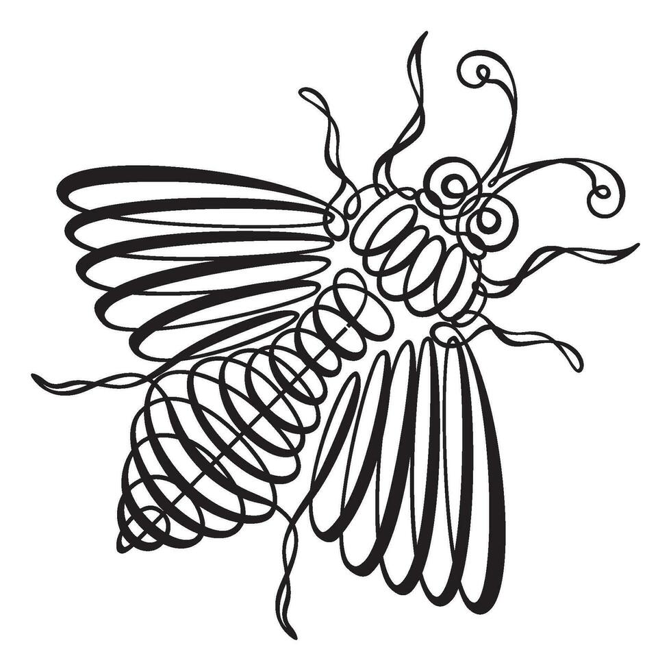 decorativo monocromo mariposas conjunto con floral decoración aislado vector