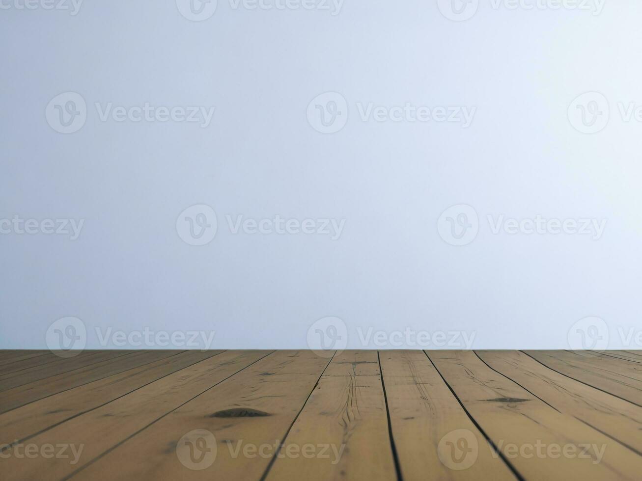 AI generated Empty Wooden table on the White background Close up view. High quality photo