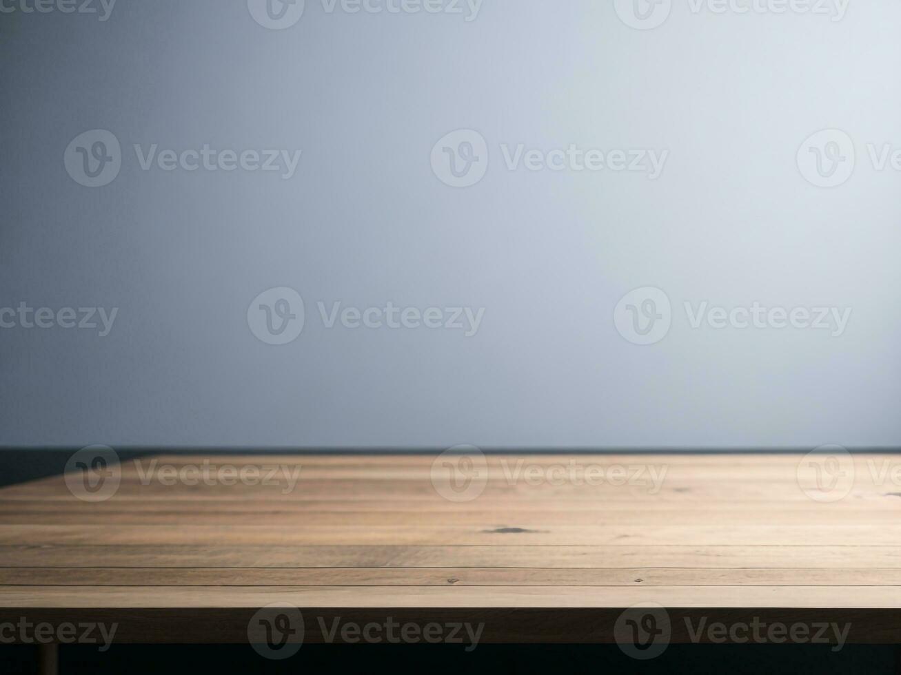 AI generated Empty Wooden table on the White background Close up view. High quality photo