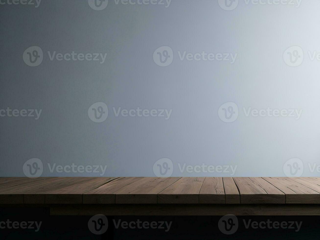 AI generated Empty Wooden table on the White background Close up view. High quality photo