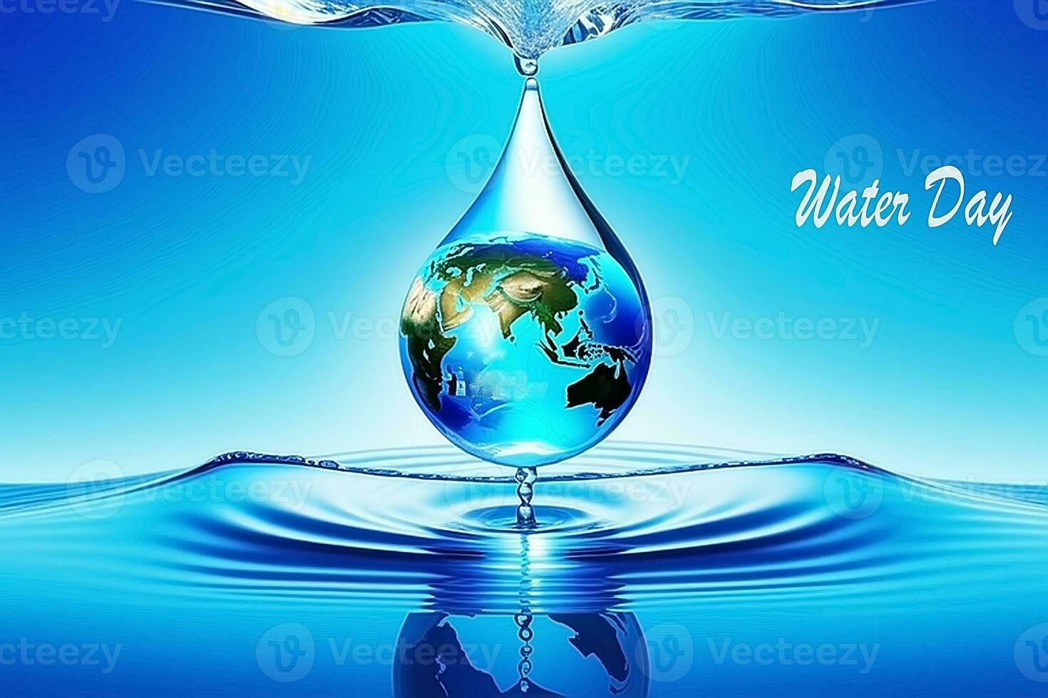 AI generated Droplet Symphony World Water Day Awareness photo