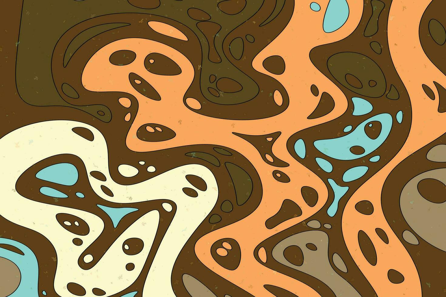 Abstract psychedelic groovy background. vector