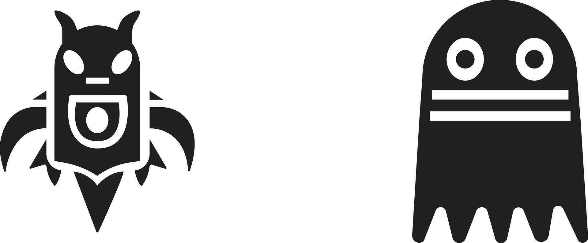 ghost cartoon icon in flat set. isolated on transparent background. collection of ghosts cartoon. scary ghostly monsters. Cute spooky character. Halloween art vector for holiday apps and websites