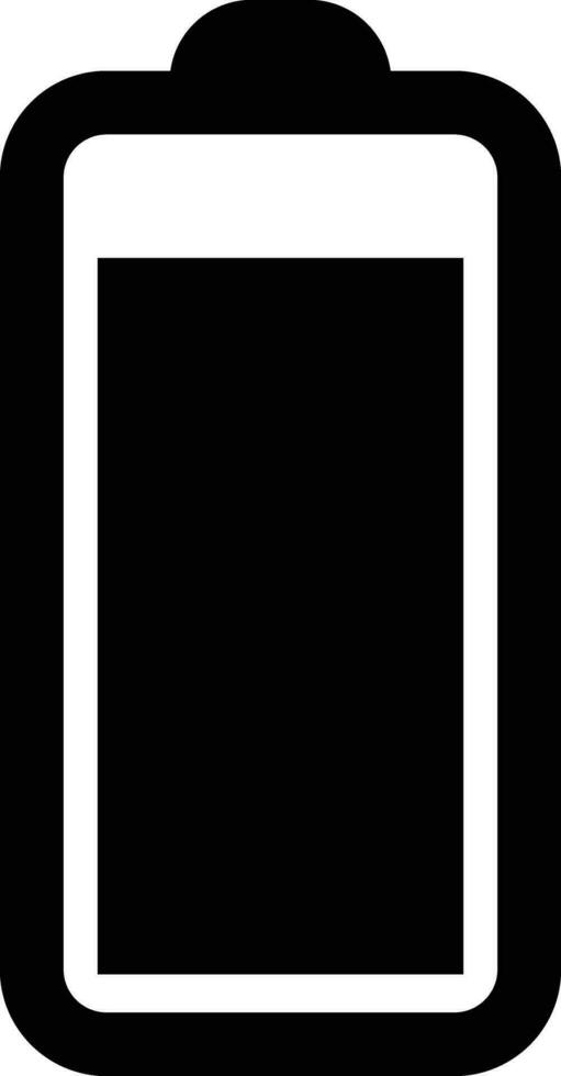 Battery icon in flat design. isolated on transparent background. battery charge level smartphone battery level indicator Concept power, energy, elements sign symbol. Vector for apps and website