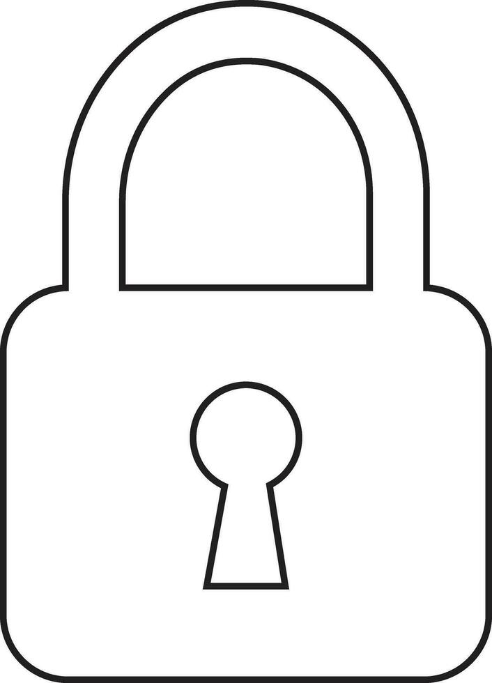 open Lock Icon in trend background. use for safety, privacy or Security system sign symbol. design, Vector for apps and website