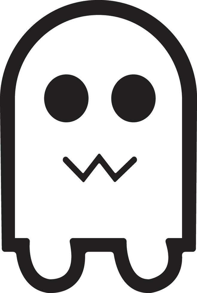 ghost cartoon icon in line. isolated on transparent background. collection of ghosts cartoon. scary ghostly monsters. Cute spooky character. Halloween art vector for holiday apps and websites