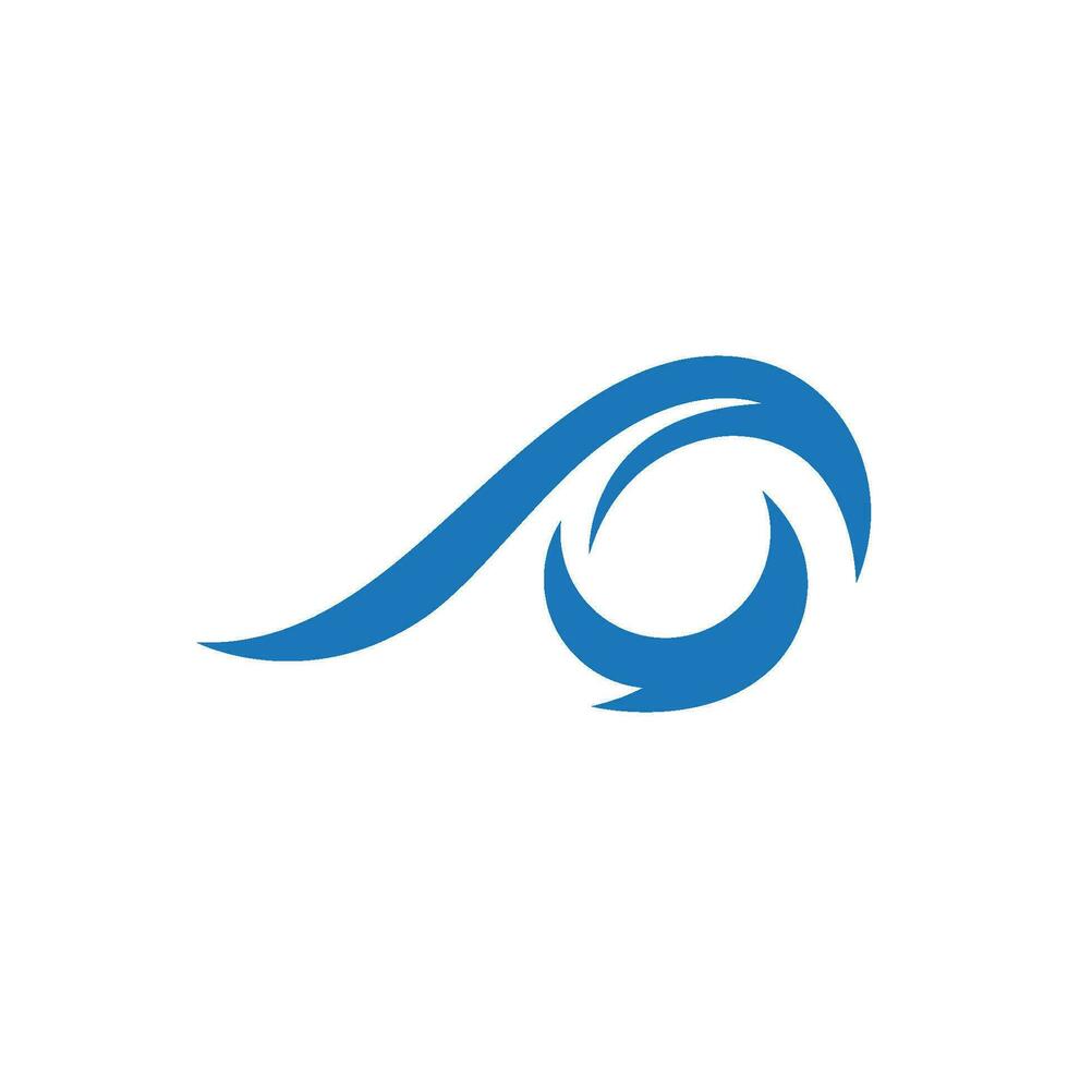 Water wave icon vector