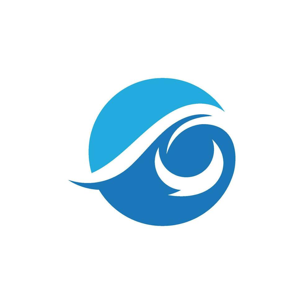 Water wave icon vector