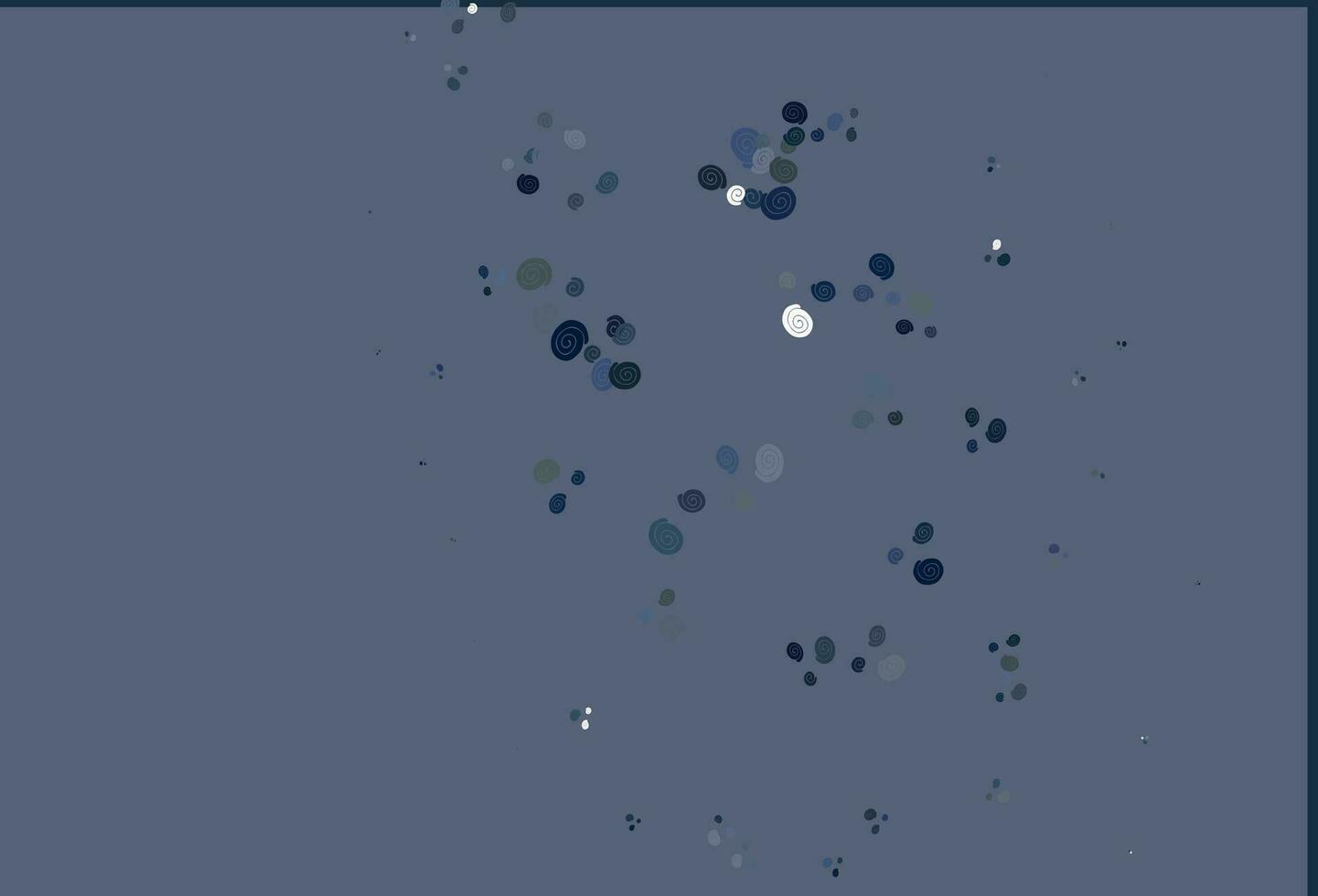 Light BLUE vector pattern with lines, ovals.