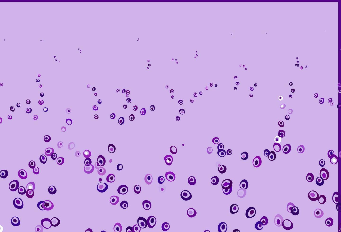 Light Purple vector pattern with spheres.