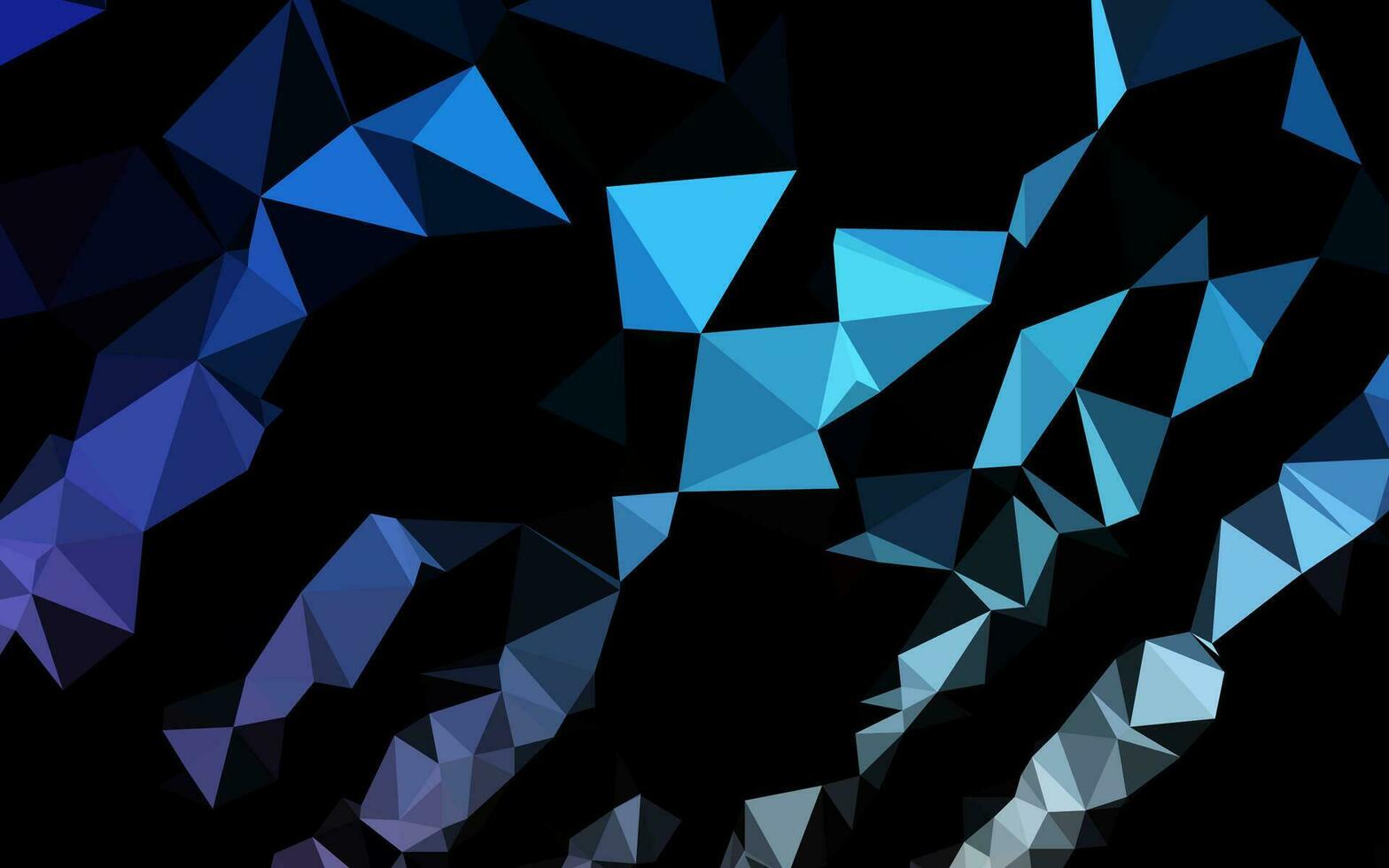 Dark BLUE vector low poly texture.