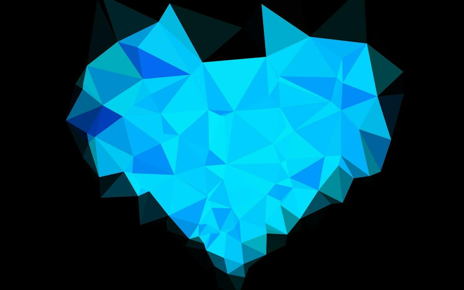 Light BLUE vector triangle mosaic texture.