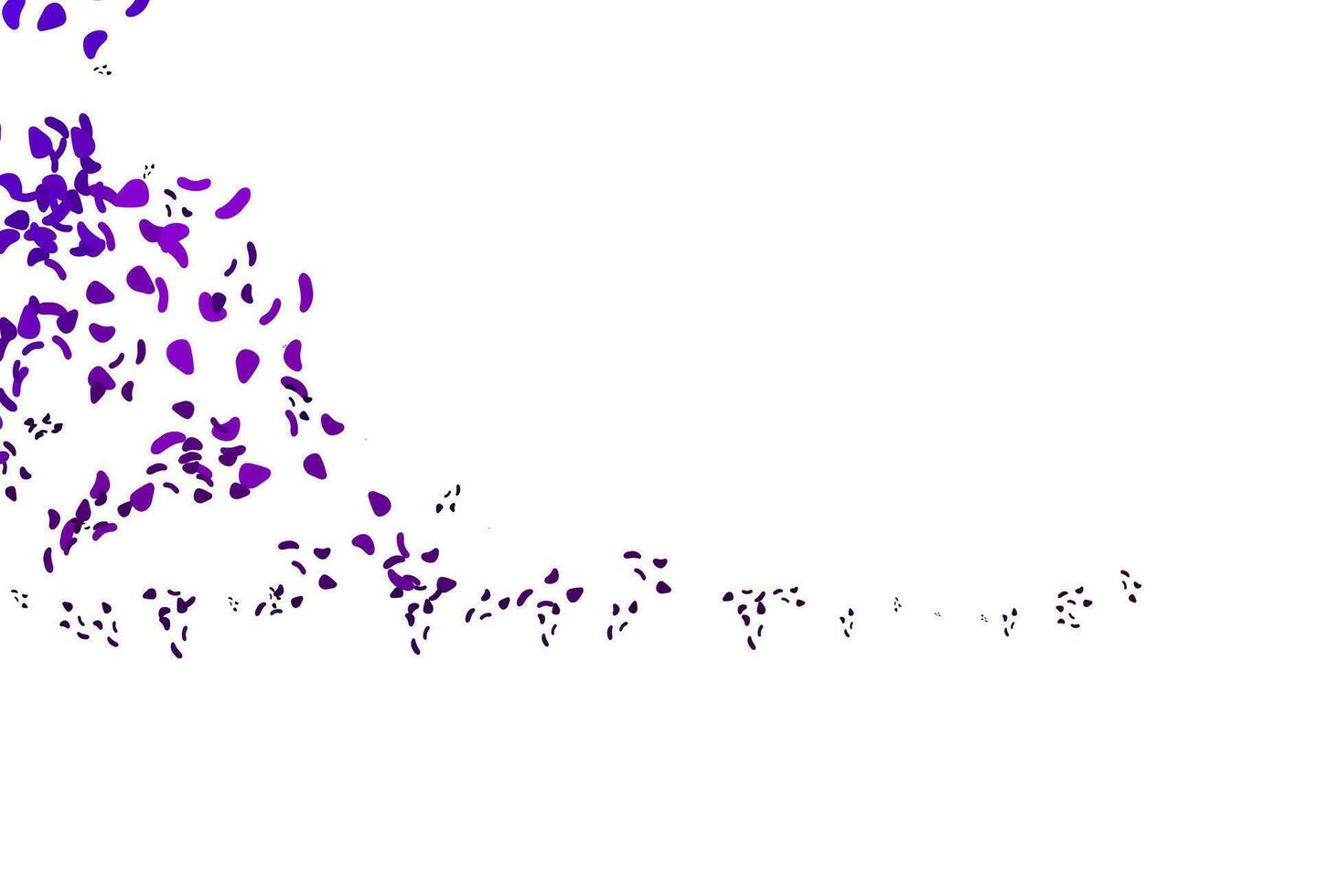 Light Purple vector pattern with chaotic shapes.