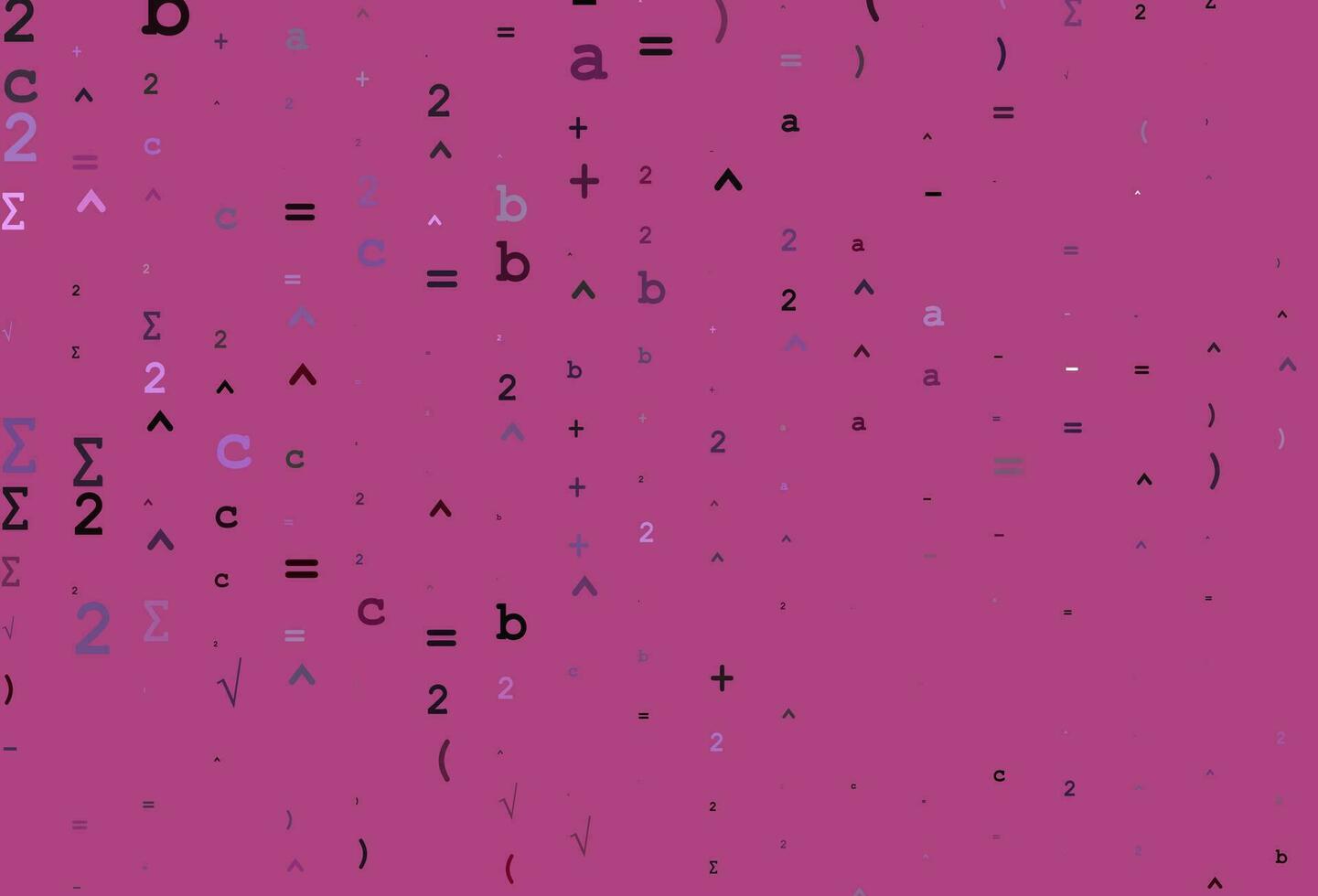 Light Pink, Blue vector template with math simbols.