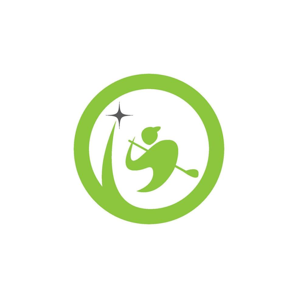 golf logo modelo icono diseño vector