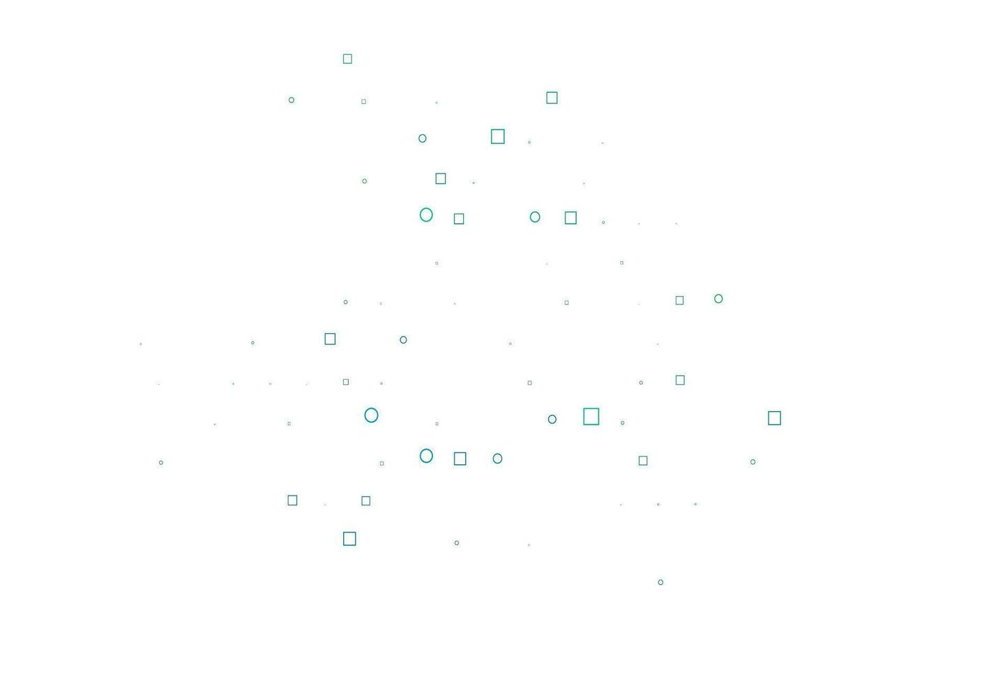 Light Blue, Green vector cover with circles, cubes.