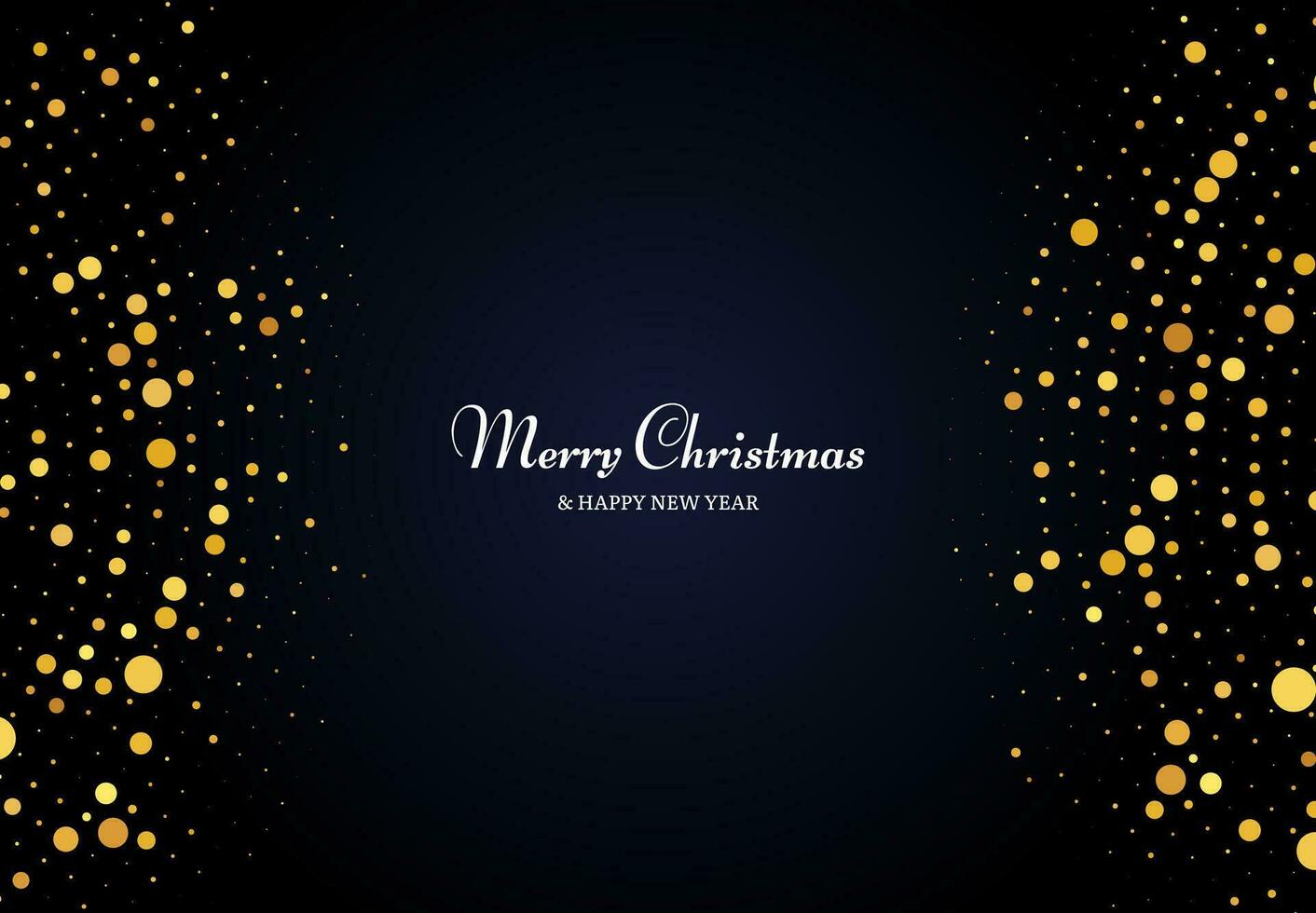 Merry Christmas of gold glitter pattern vector