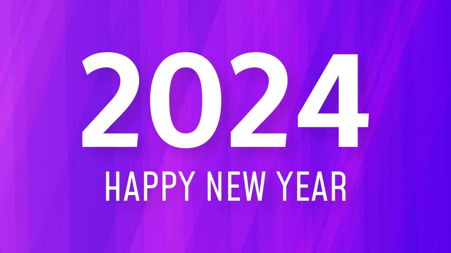 2024 Happy New Year on colorful background vector
