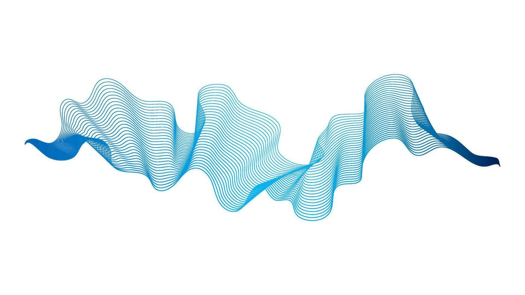 Abstract backdrop with wave gradient lines vector