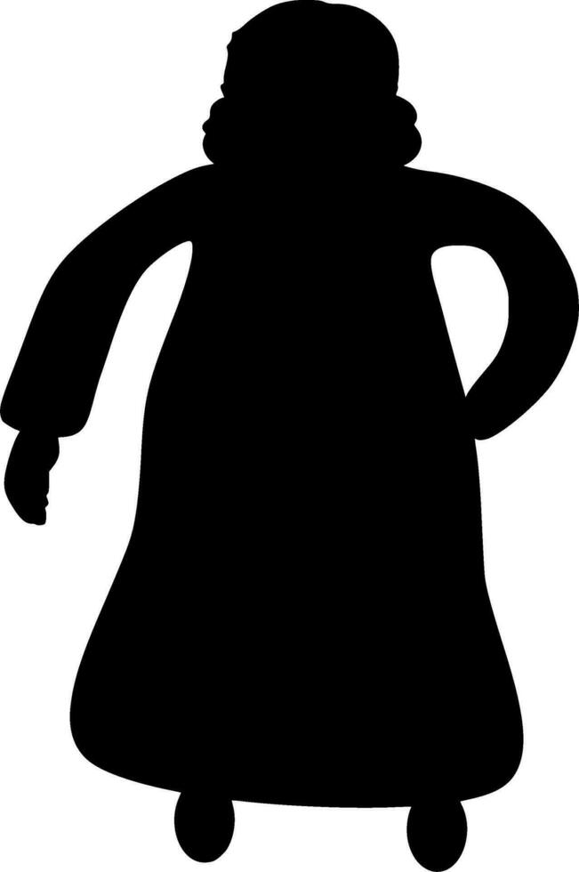 Indian Silhouette Vector on white background