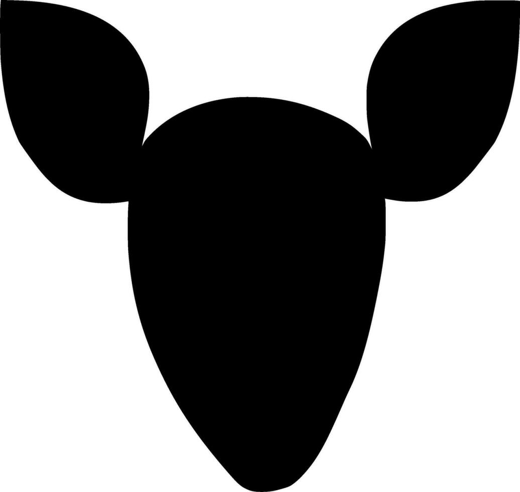 Deer Silhouette Vector on white background