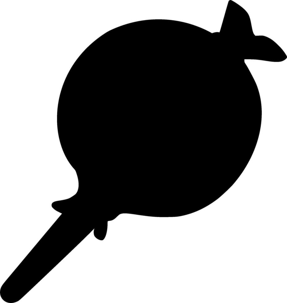 Candy Silhouette Vector on white background