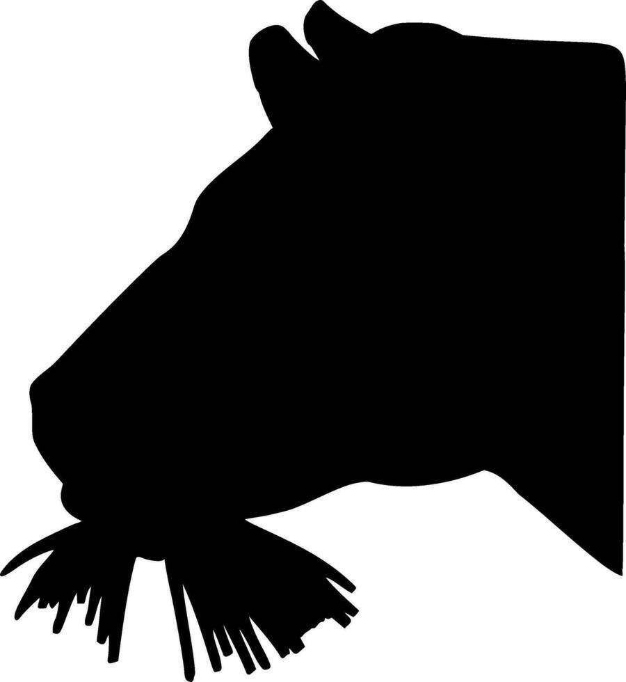 Cow Silhouette Vector on white background