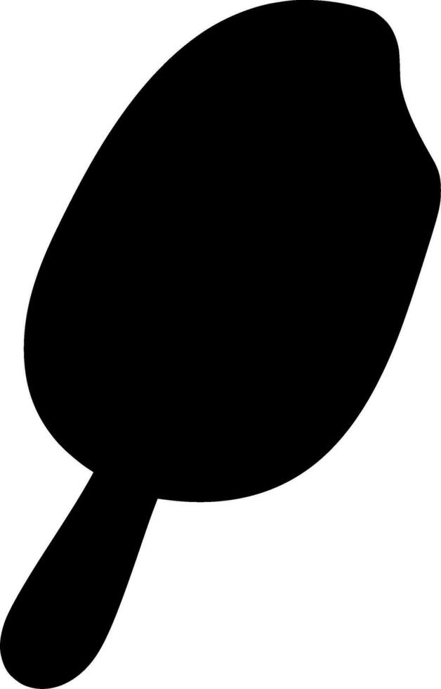 Ice Cream Silhouette Vector on white background