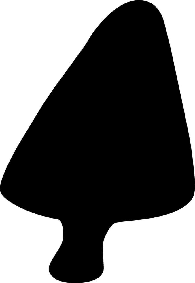 Ice Cream Silhouette Vector on white background