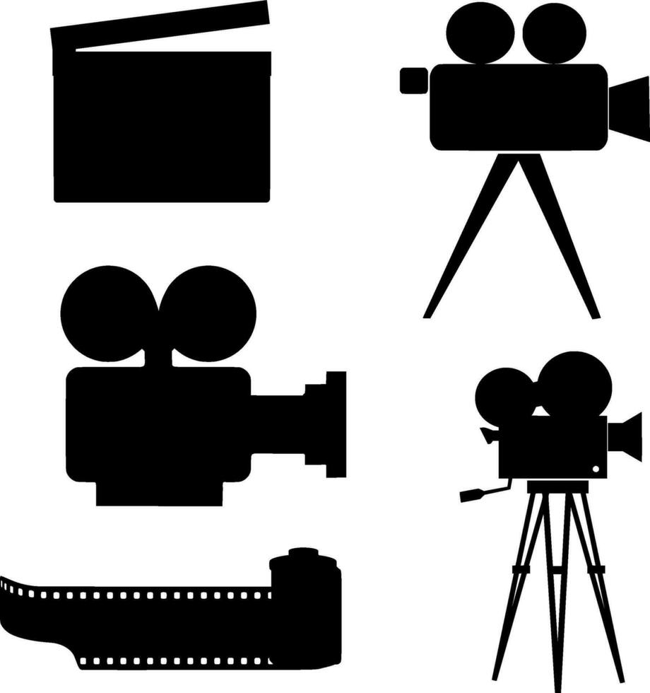 Film Silhouette Vector on white background