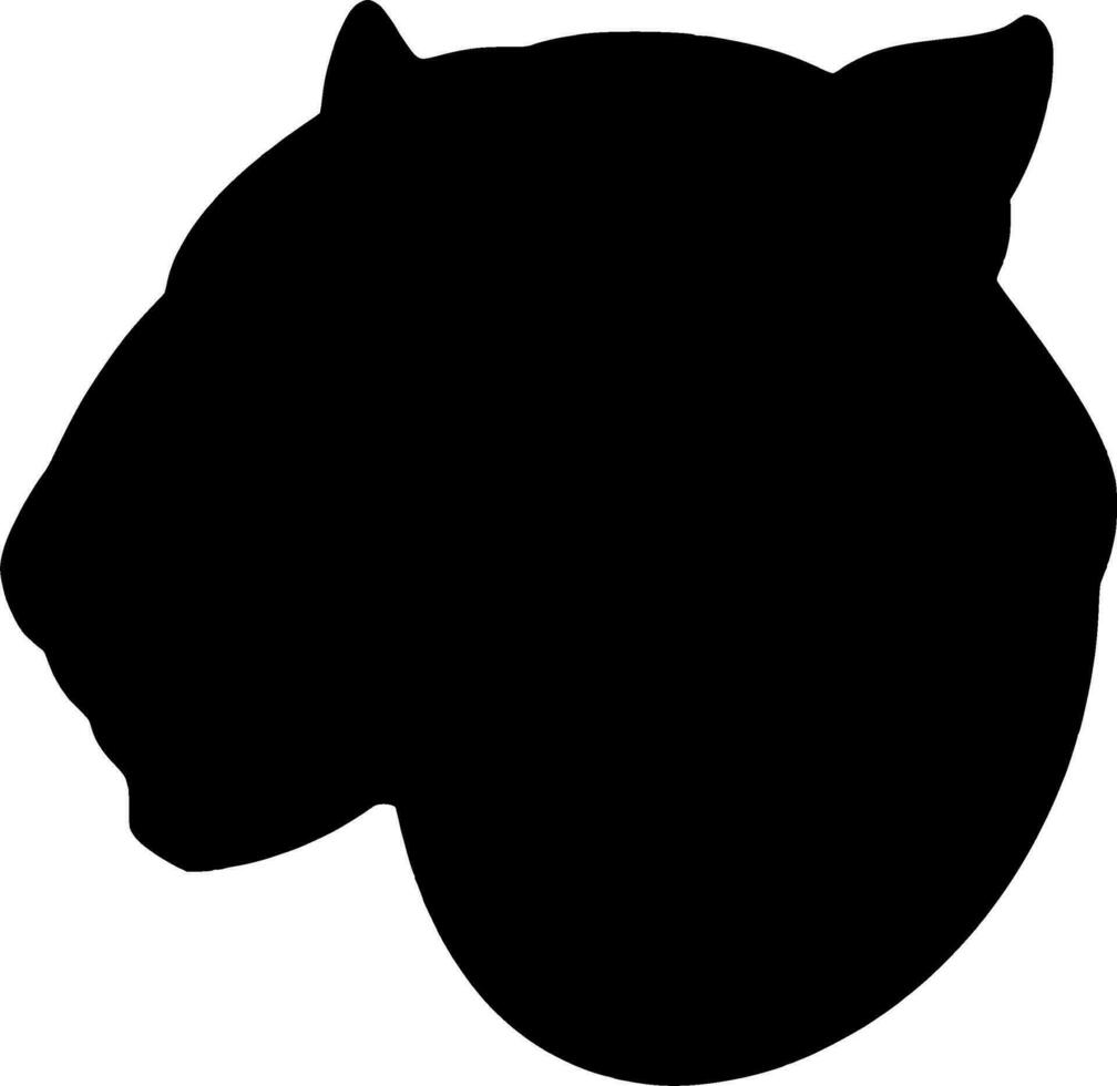 Panther Silhouette Vector on white background