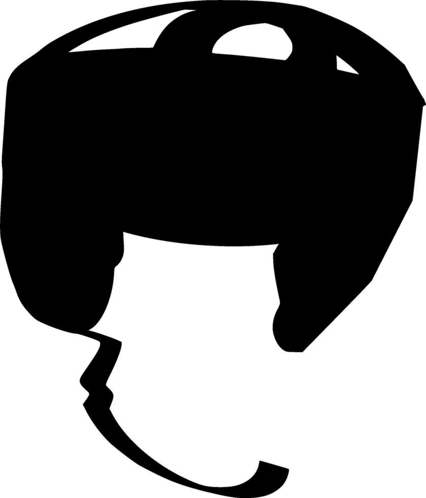 casco silueta vector en blanco antecedentes