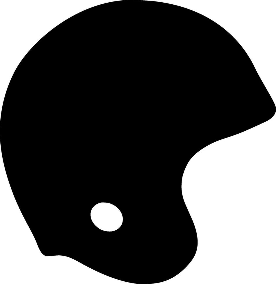 Helmet Silhouette Vector on white background