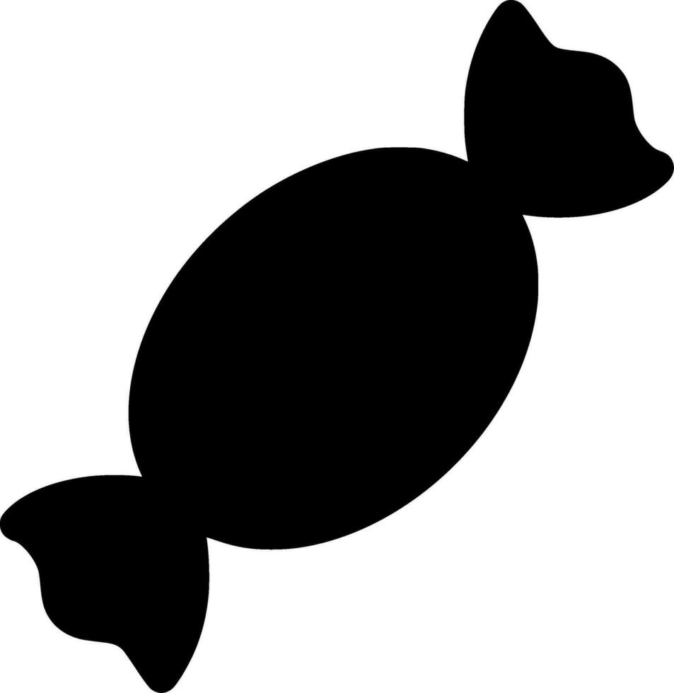 Candy Silhouette Vector on white background