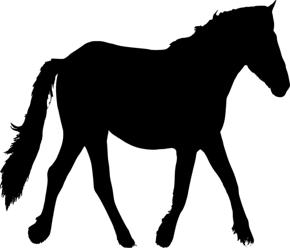 Horse Silhouette Vector on white background