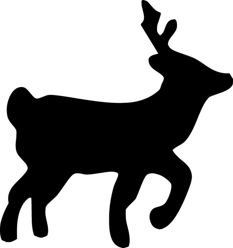 Deer Silhouette Vector on white background