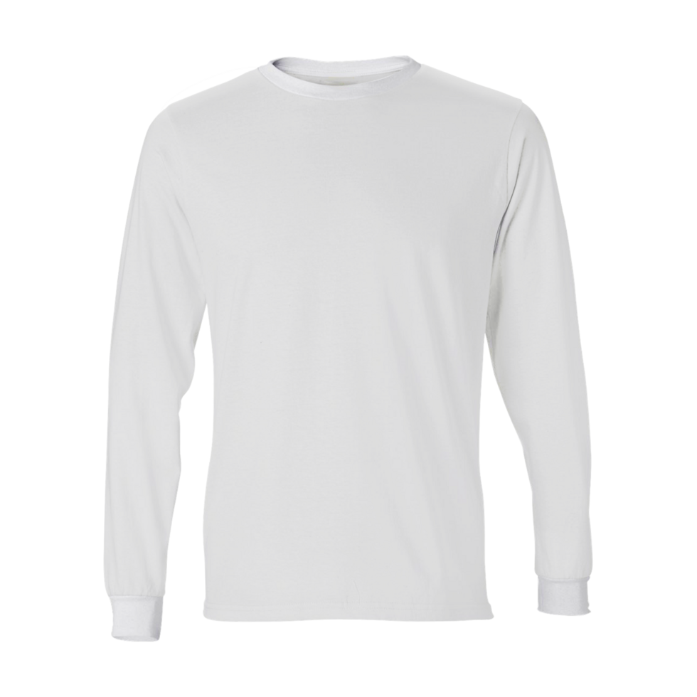 a white long sleeve t - shirt on a transparent background 35509656 PNG