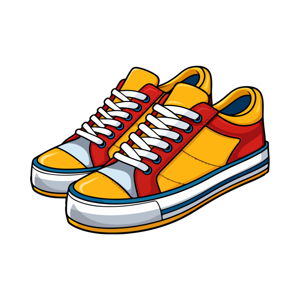 Colorful Shoe or Sneakers Illustration 35509699 PNG