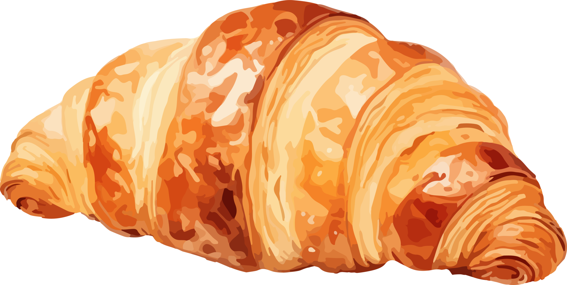 ai generiert Croissant Clip Art Design Illustration png