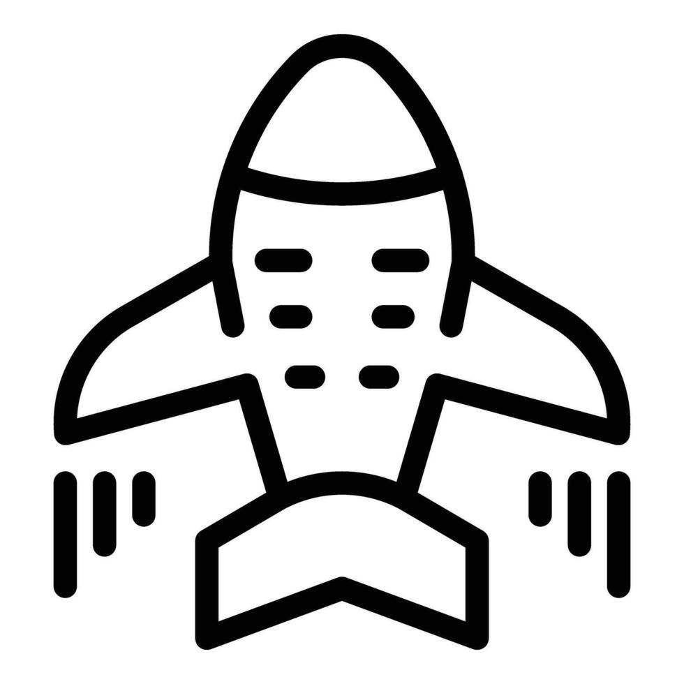 Flying aircraft icon outline vector. Aerial plane transport vector