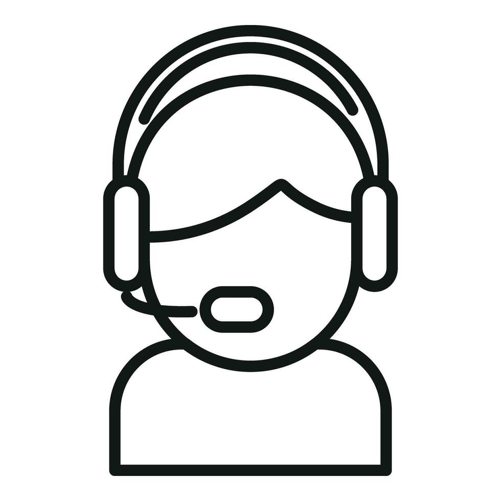Sos call center icon outline vector. Alarm engine vector