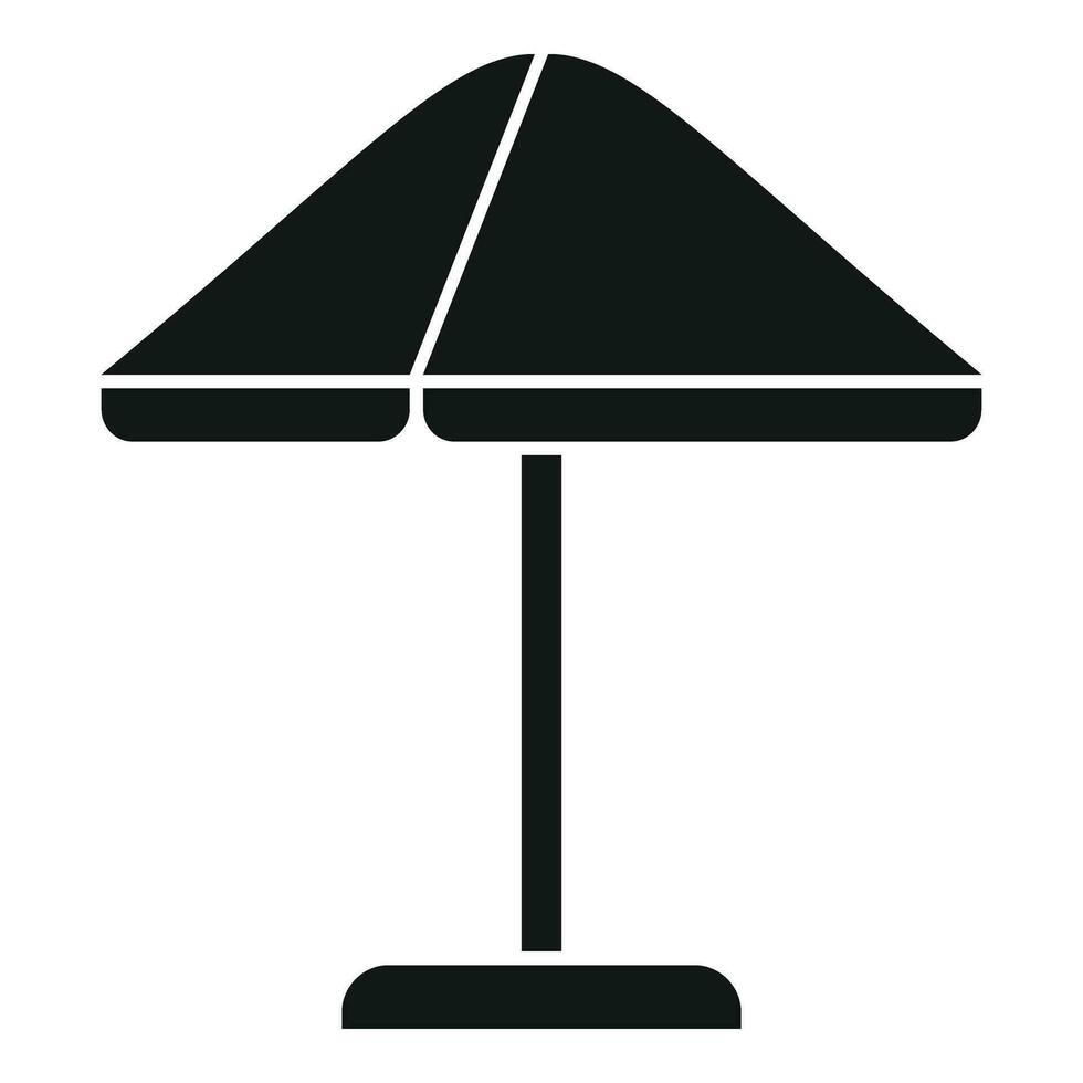 Outdoor home parasol icon simple vector. Yard furniture vector