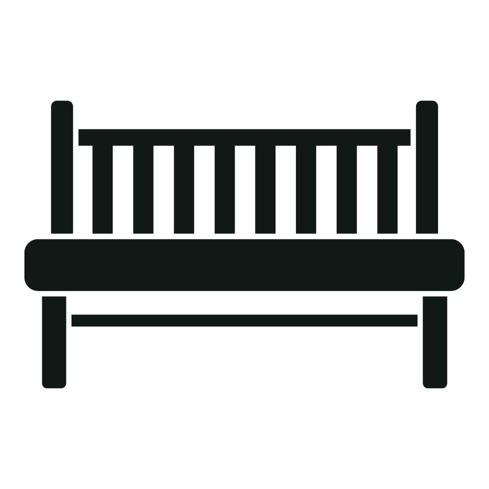 Deck sofa wood icon simple vector. Plan above vector