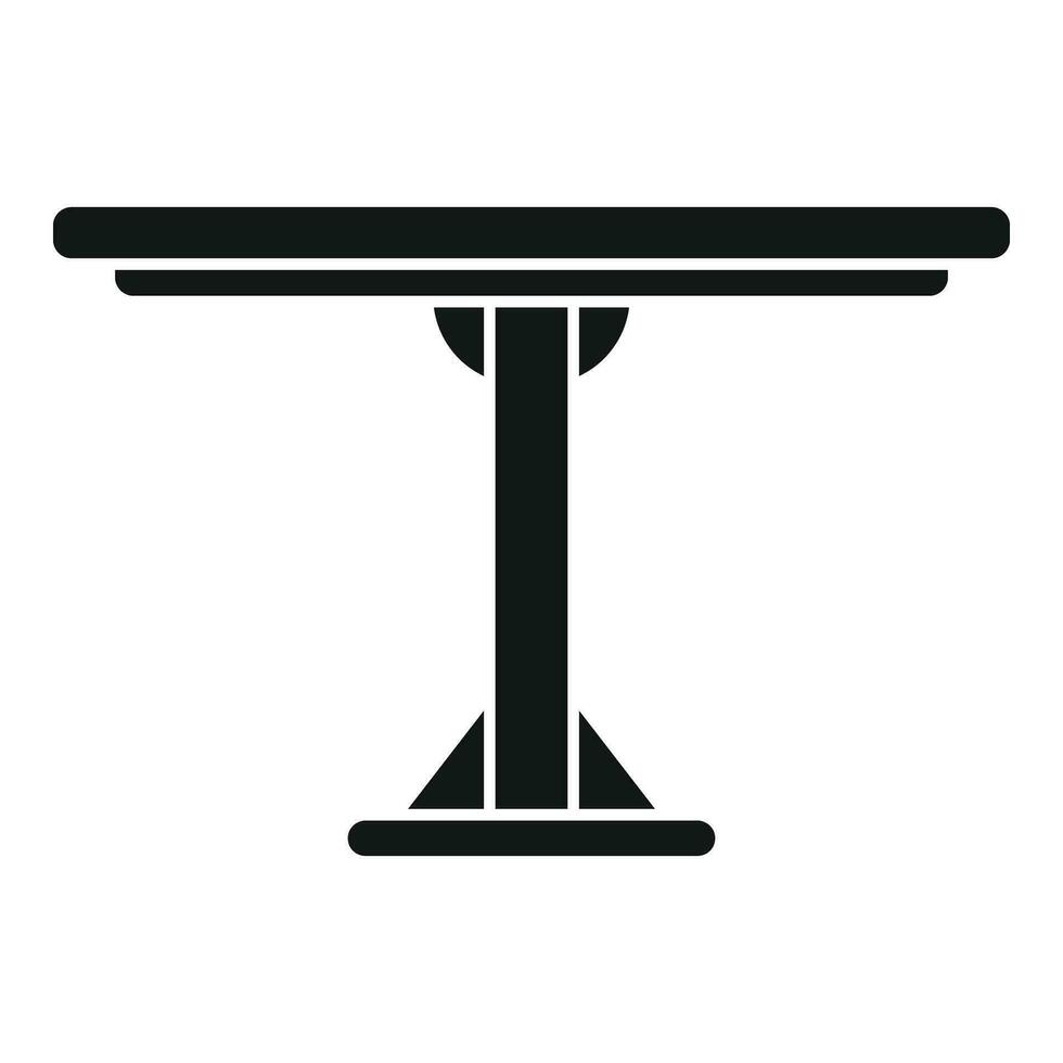 Picnic wooden table icon simple vector. Beach hotel vector